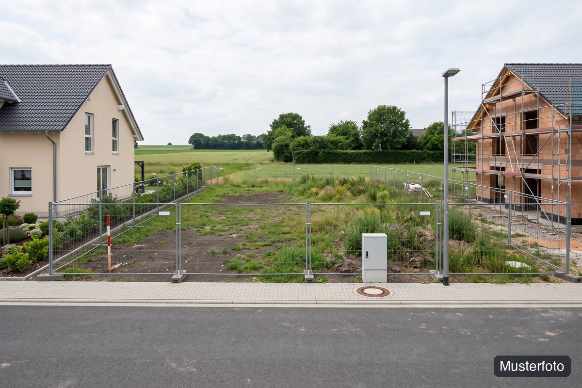 Musterfoto Baugrundstück, nicht das tatsächliche Objekt