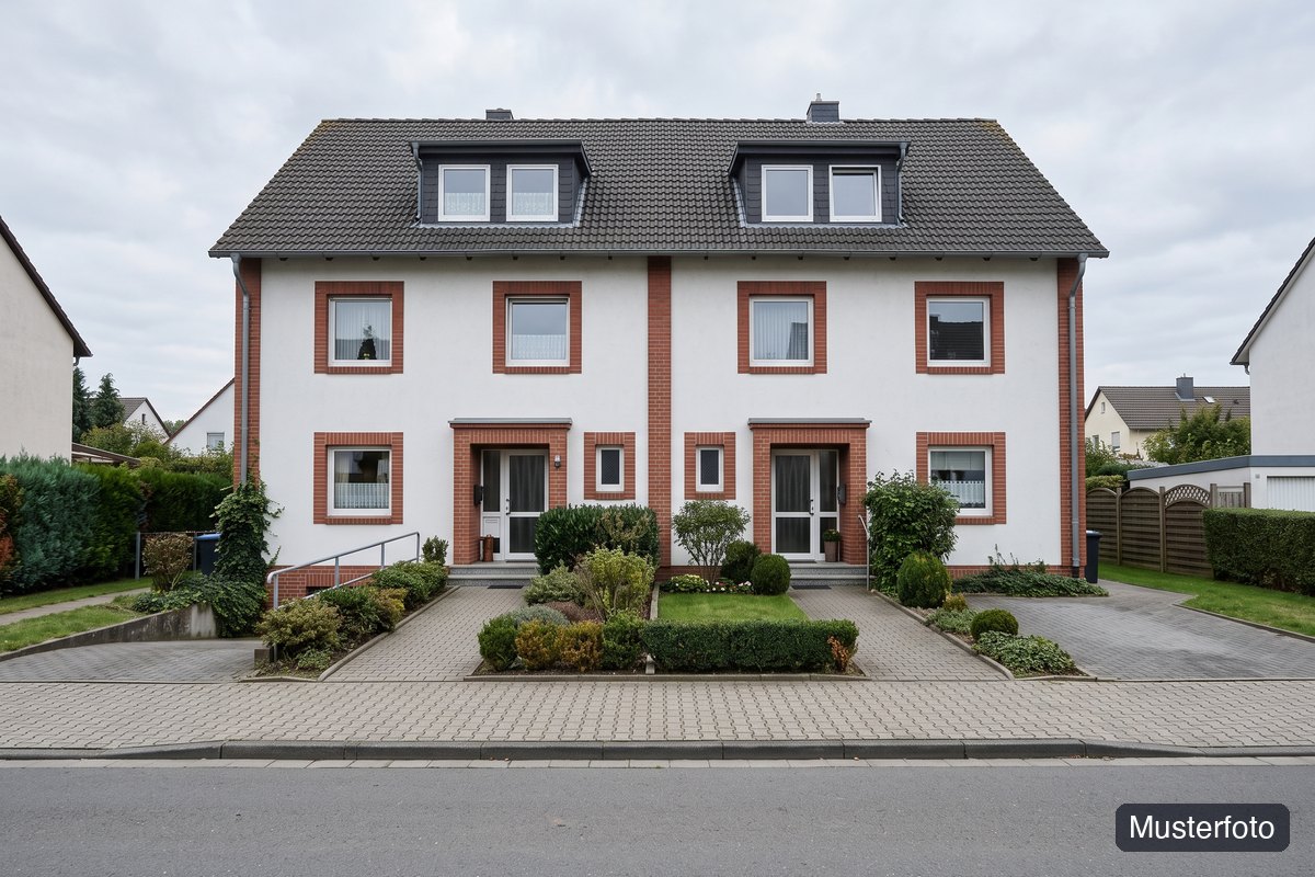 Musterfoto Doppelhaushälfte, nicht das tatsächliche Objekt