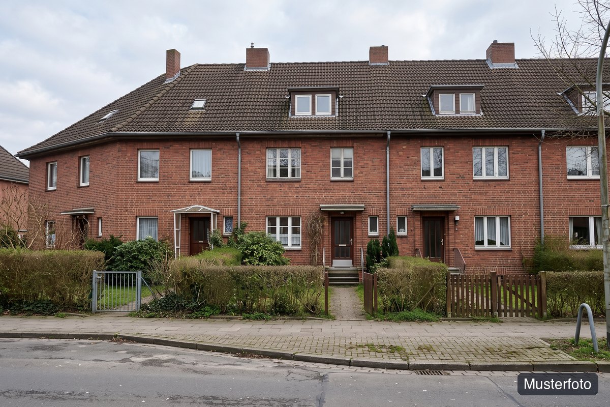 Musterfoto Reihenhaus, nicht das tatsächliche Objekt