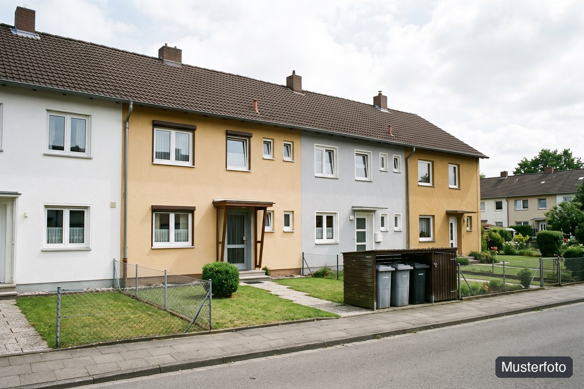 Musterfoto Reihenhaus, nicht das tatsächliche Objekt
