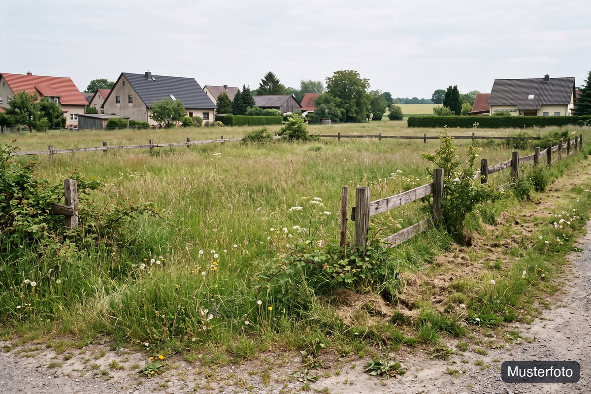 Musterfoto unbebautes Grundstück, nicht das tatsächliche Objekt