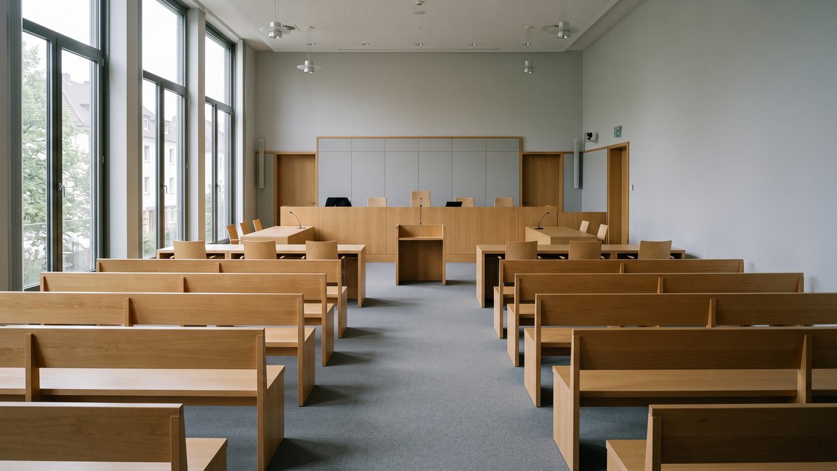 Sitzungssaal eines Amtsgerichts